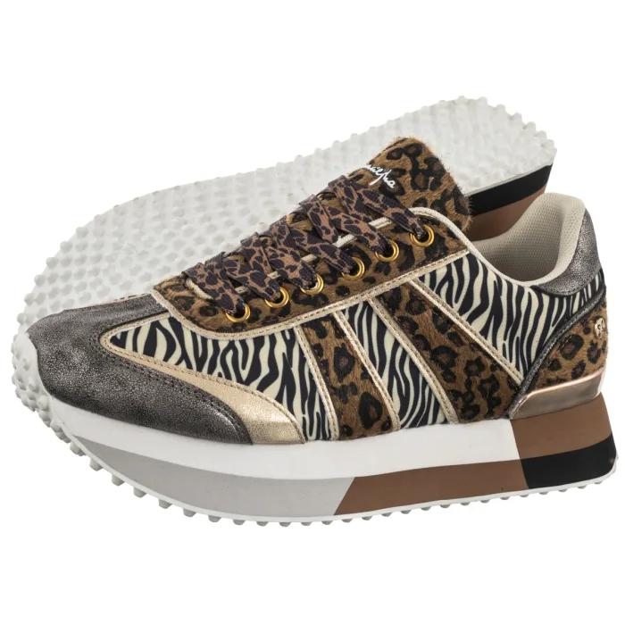 Sneakersy Maciejka Złote/Czarne M7356-25/00-7 – zdjęcie 1