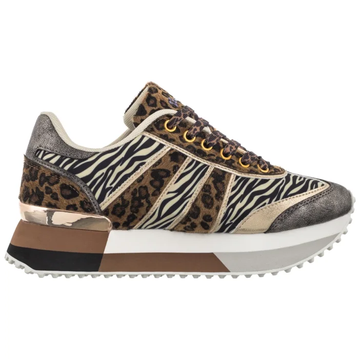 Sneakersy Maciejka Złote/Czarne M7356-25/00-7 – zdjęcie 3