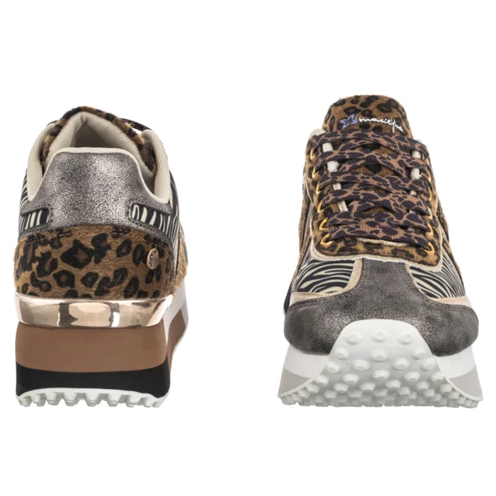 Sneakersy Maciejka Złote/Czarne M7356-25/00-7 – zdjęcie 4