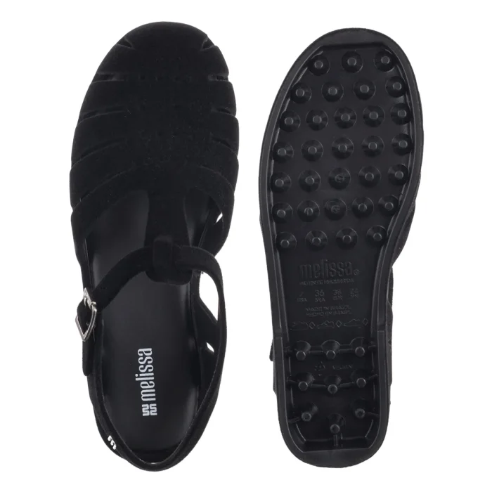 Sandały Melissa Possession Velvet II A 37845/BN603 Black Flocked – zdjęcie 5