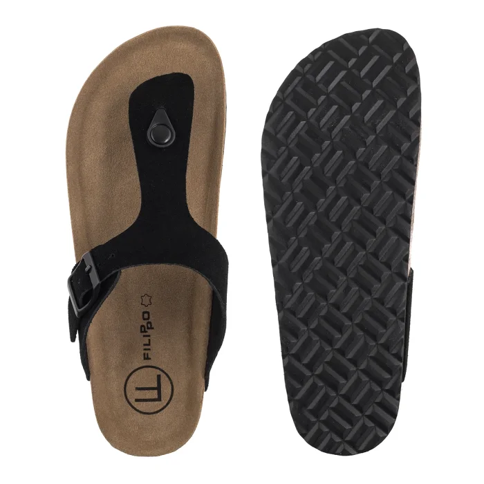 Klapki Filippo Czarne DK7916/26 BK – zdjęcie 5