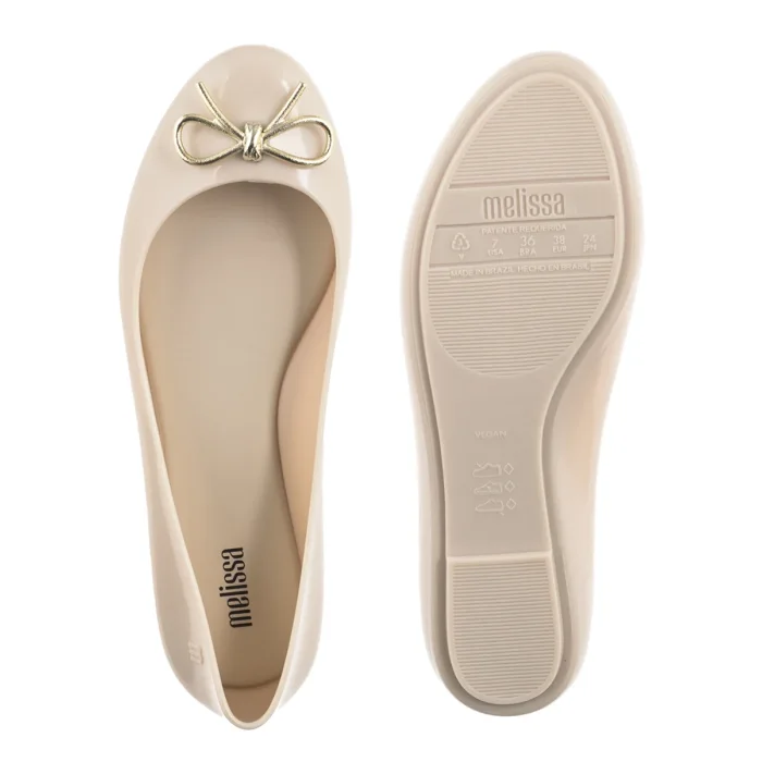 Baleriny Melissa Sweet Love Chrome AD 38044/BU057 Beige/Gold – zdjęcie 5