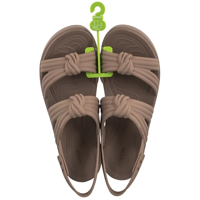Sandały Crocs Brooklyn Knot Low Wedge Latte 212864-2Q9 – zdjęcie 6