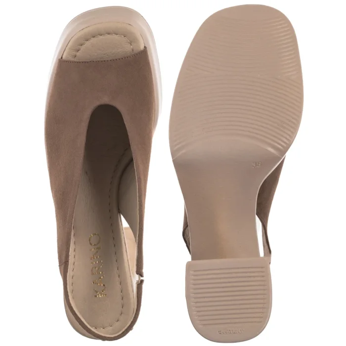 Sandały Karino Brązowe 5544/008-P – zdjęcie 5