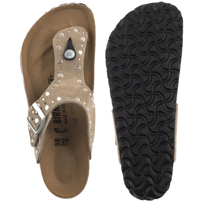 Japonki Birkenstock Gizeh Rivet Border Taupe 1029388 – zdjęcie 5