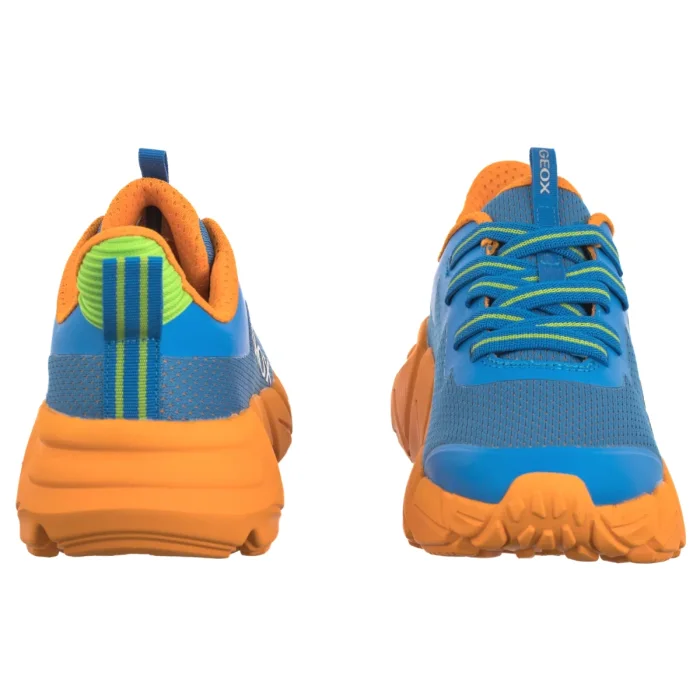 Sneakersy Geox J Flexyper Fast A Mesh+Trans Lt Blue/Orange J55N5A 0149J C0573 – zdjęcie 4
