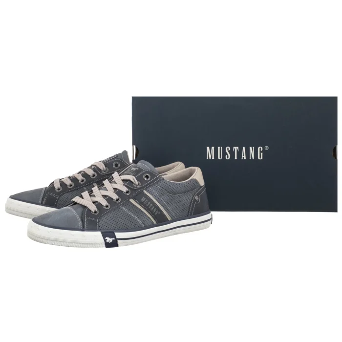 Półbuty Mustang Granatowe 26M0151001 – zdjęcie 6