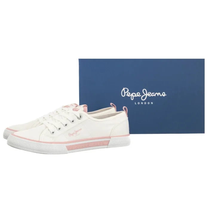 Tenisówki Pepe Jeans Brady Club G Off White PGS300010 803 – zdjęcie 6
