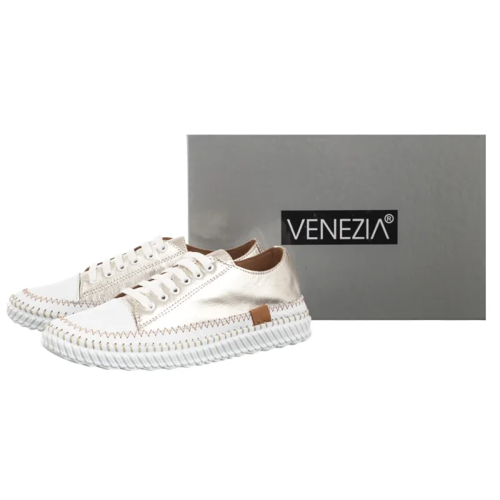 Sneakersy Venezia Srebrne V467-04692-01SIL – zdjęcie 6