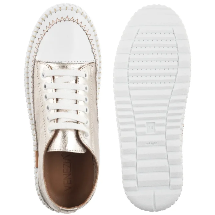 Sneakersy Venezia Srebrne V467-04692-01SIL – zdjęcie 5