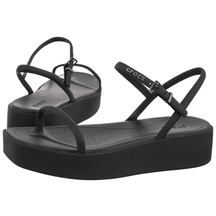 Sandały Crocs Miami Platform Y Strap Sandal Black 212012-001  – zdjęcie 1