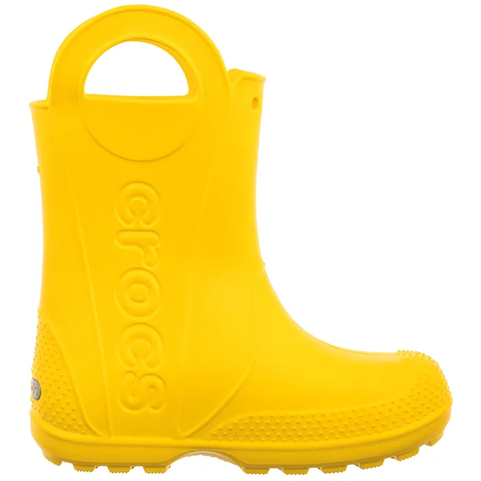 Kalosze Crocs Handle It Rain Boot Kid's Yellow 211052-730 – zdjęcie 3