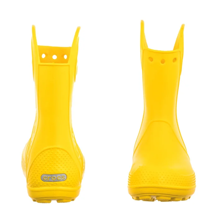 Kalosze Crocs Handle It Rain Boot Kid's Yellow 211052-730 – zdjęcie 4