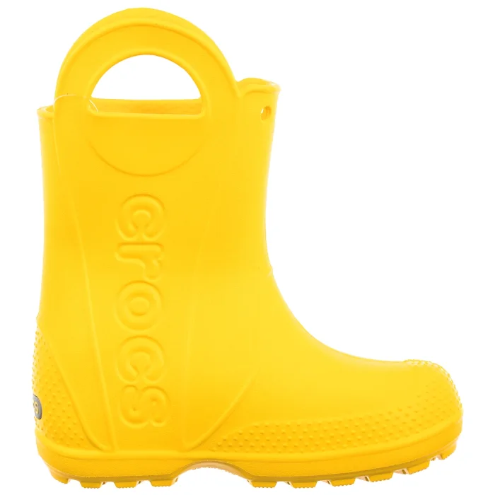 Kalosze Crocs Handle It Rain Boot Kid's Yellow 211056-730 – zdjęcie 3