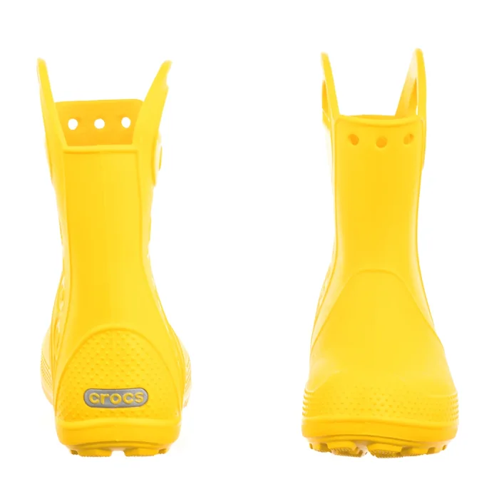 Kalosze Crocs Handle It Rain Boot Kid's Yellow 211056-730 – zdjęcie 4