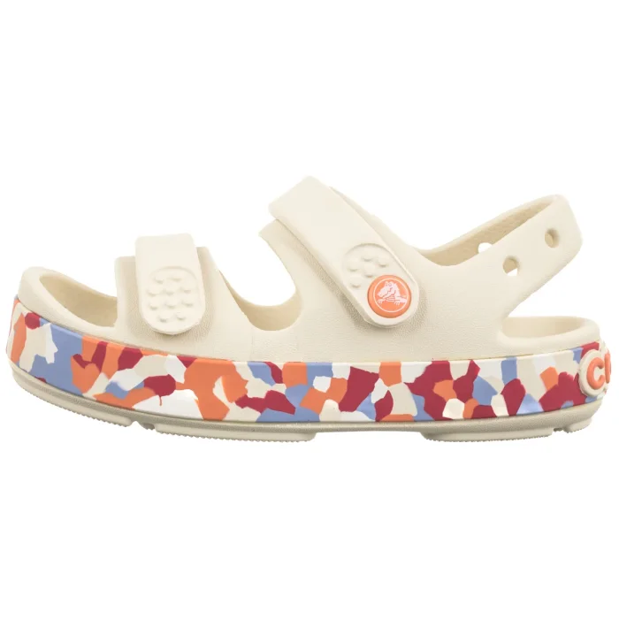Sandałki Crocs Crocband Cruiser Glow Confetti Sandal Kids Summit White/Guava 212528-2MK – zdjęcie 2