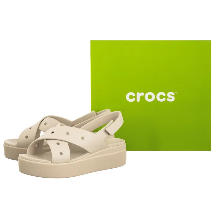 Sandały Crocs Brooklyn 4u Cross Strap Sandal Frappe 212254-2MC – zdjęcie 6