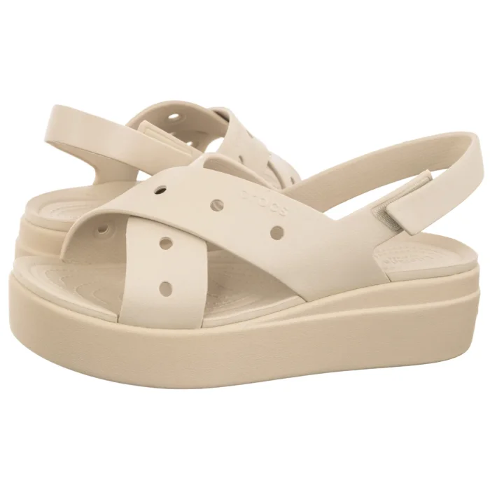 Sandały Crocs Brooklyn 4u Cross Strap Sandal Frappe 212254-2MC – zdjęcie 1