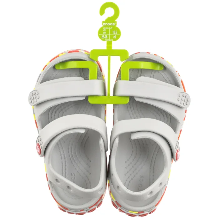 Sandałki Crocs Crocband Cruiser Glow Confetti Sandal Kids Atmosphere/Flame 212528-1X8 – zdjęcie 6