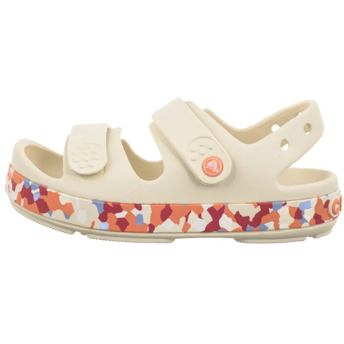 Sandałki Crocs Crocband Cruiser Glow Confetti Sandal Kids Summit White/Guava 212527-2MK – zdjęcie 2