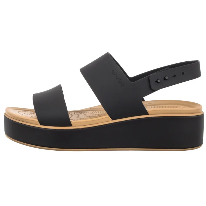 Sandały Crocs Brooklyn Matte Wrap Low Wedge Black/Cashew 211802-0RI – zdjęcie 2