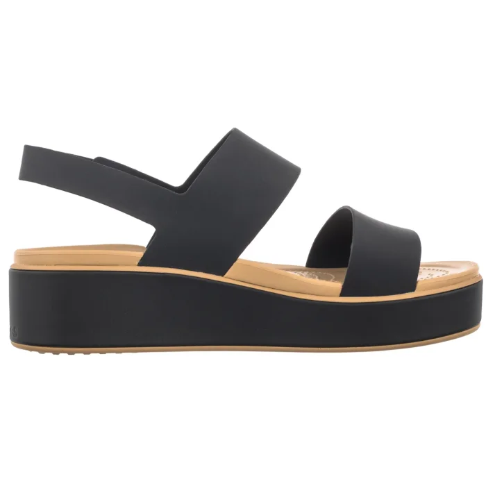 Sandały Crocs Brooklyn Matte Wrap Low Wedge Black/Cashew 211802-0RI – zdjęcie 3