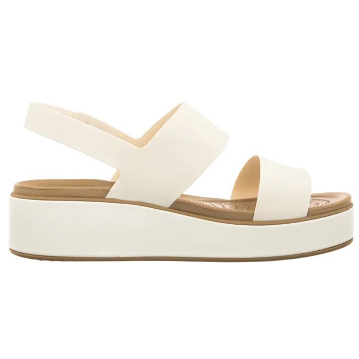 Sandały Crocs Brooklyn Matte Wrap Low Wedge Chalk/Tan 211802-00O – zdjęcie 3