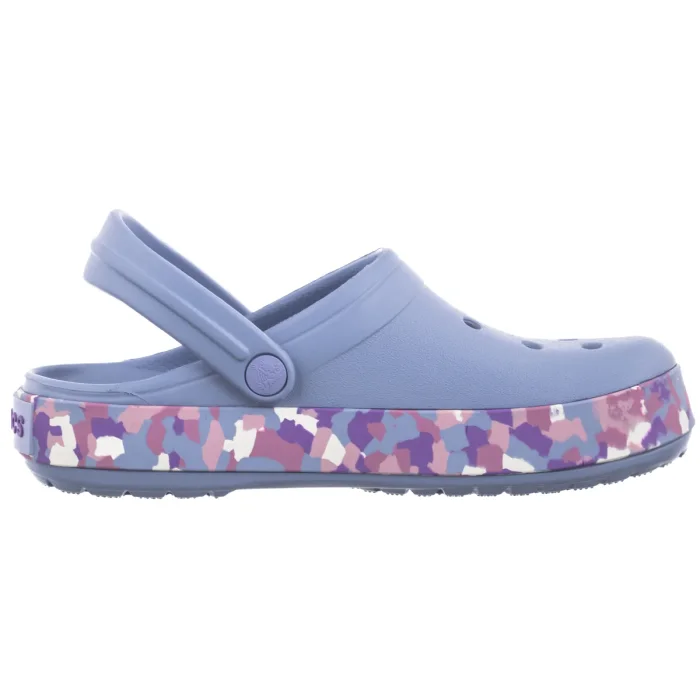 Klapki Crocs Crocband Glow Confetti Band Clog Kid's Blue Haze/Multi 212523-4ZA – zdjęcie 3