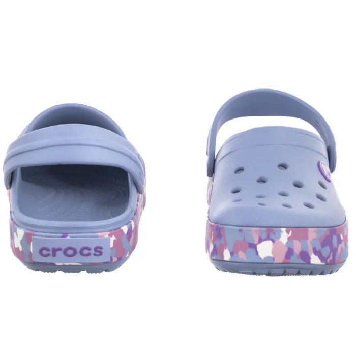 Klapki Crocs Crocband Glow Confetti Band Clog Kid's Blue Haze/Multi 212523-4ZA – zdjęcie 4