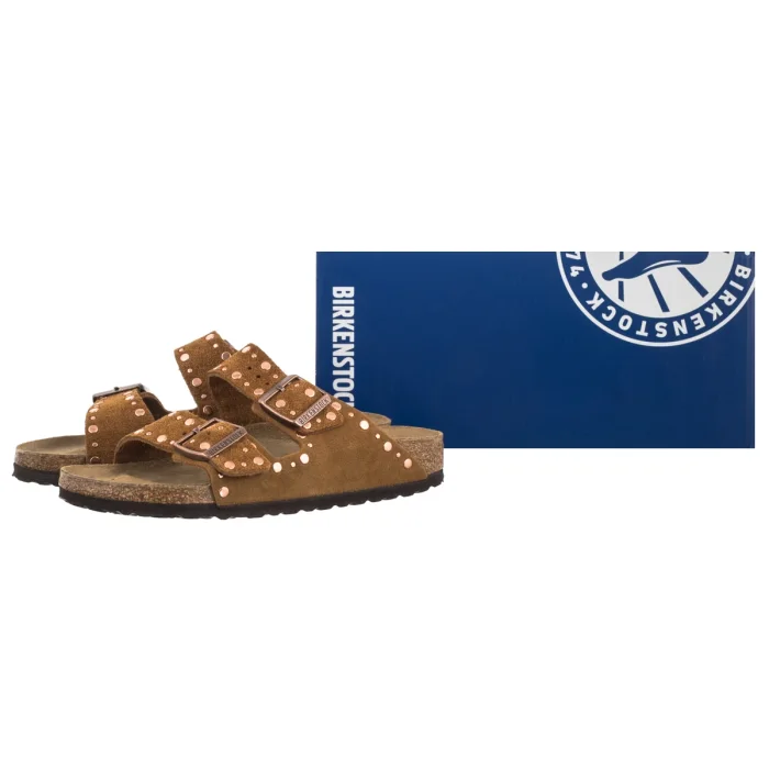 Klapki Birkenstock Arizona Rivet Border Mink 1031731 – zdjęcie 6