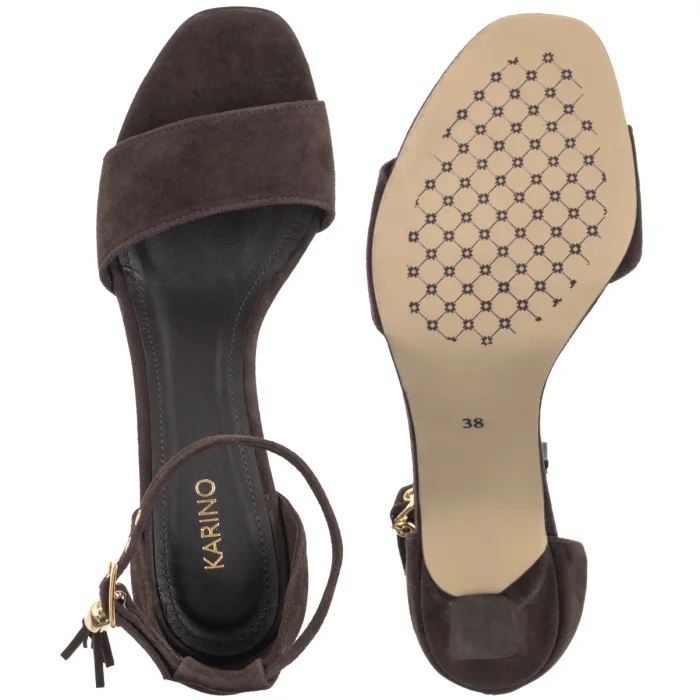 Sandały Karino Brązowe 5952/015-P – zdjęcie 5
