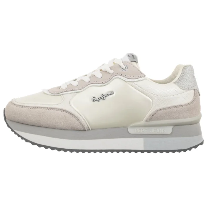 Sneakersy Pepe Jeans Rusper Shine White PLS60033 800 – zdjęcie 2