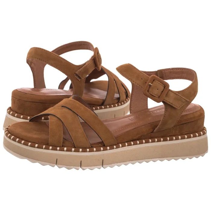 Sandały Tamaris Koniakowe 1-28269-46 305 Cognac – zdjęcie 1