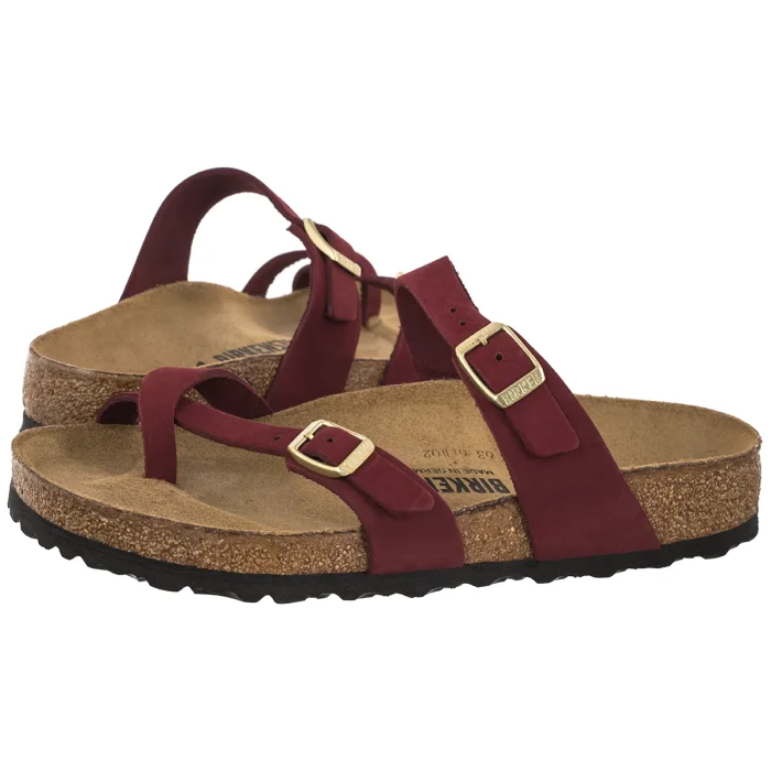 Klapki Birkenstock Mayari Zinfanden Leather 1032952 – zdjęcie 1