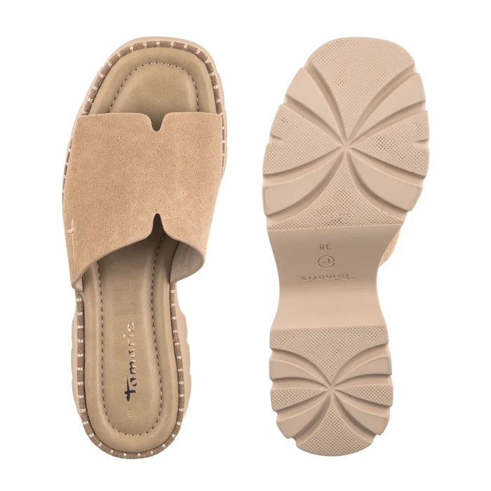 Klapki Tamaris Beżowe 1-27235-46 341 Taupe – zdjęcie 5
