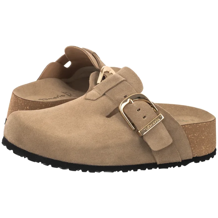 Klapki Tamaris Beżowe 1-27602-46 341 Taupe – zdjęcie 1