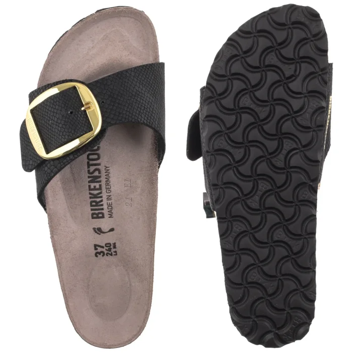 Klapki Birkenstock Madrid Big Buckle Python Black 1032965 – zdjęcie 5