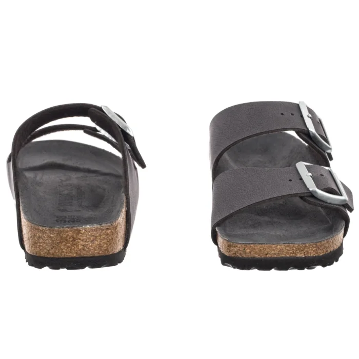 Klapki Birkenstock Arizona BS Velvet Gray Eco Leather 1032829 – zdjęcie 4