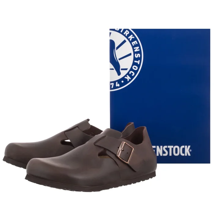 Półbuty Birkenstock London BS Habana Leather 166531 – zdjęcie 6