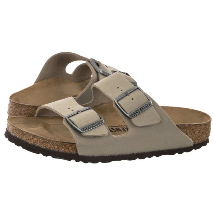 Klapki Birkenstock Arizona BS Facec Khaki/Dark Brown OS 1033132 – zdjęcie 1