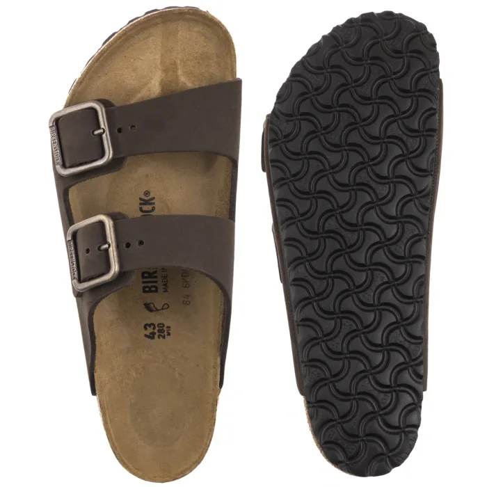 Klapki Birkenstock Arizona Wire Buckle Mocca Leather 1032761 – zdjęcie 5