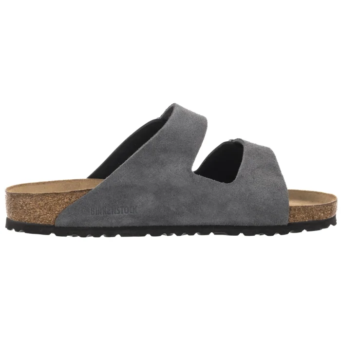 Klapki Birkenstock Arizona BS Charcoal Leather 1032435 – zdjęcie 3
