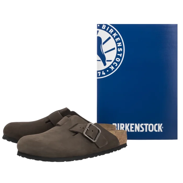 Klapki Birkenstock Boston Wire Buckle Mocca Leather 1032760 – zdjęcie 6