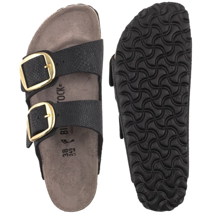 Klapki Birkenstock Arizona Big Buckle Python Black Eco Leather 1032881 – zdjęcie 5