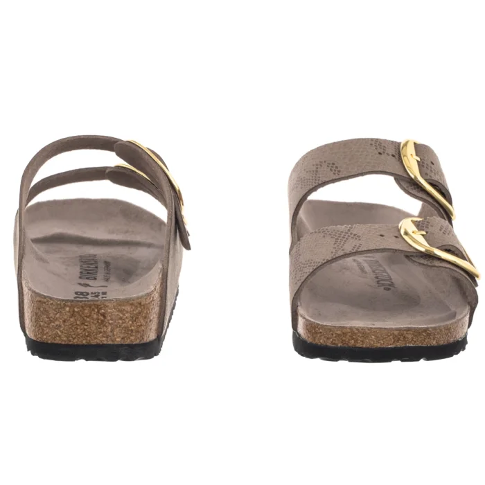 Klapki Birkenstock Arizona Big Buckle Python Gray Taupe Eco Leather 1032891 – zdjęcie 4