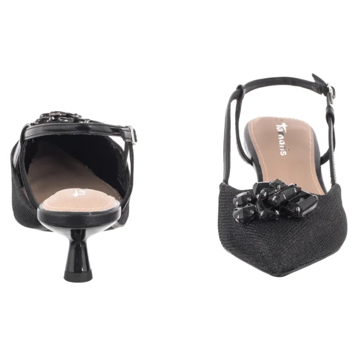 Czółenka Tamaris Czarne 1-29512-46 043 Black Glam – zdjęcie 4