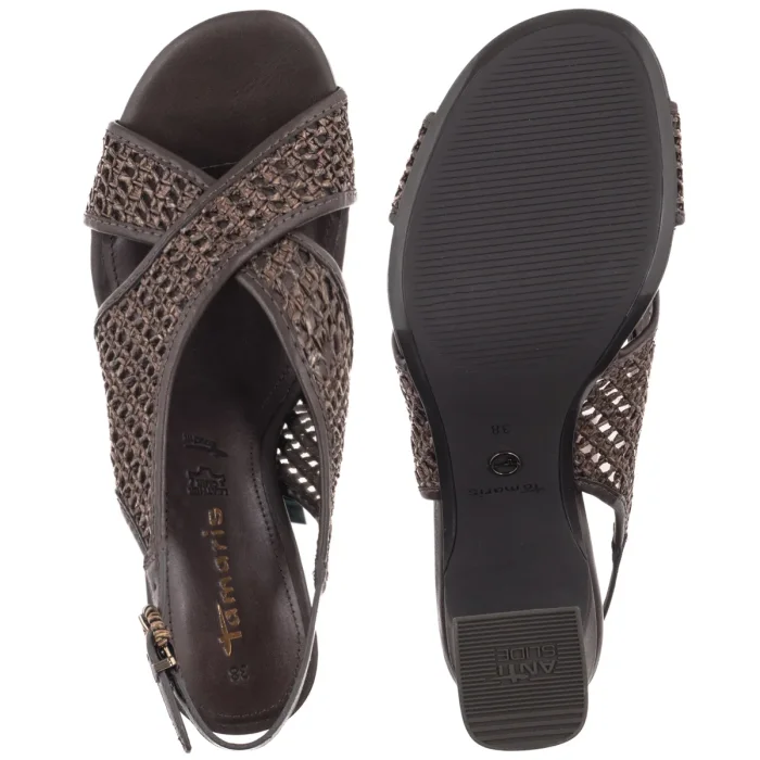 Sandały Tamaris Brązowe 1-28315-46 304 Mocca – zdjęcie 5