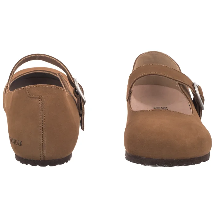 Baleriny Birkenstock Santa Clarita Dark Tea 1032676 Nubuck – zdjęcie 4