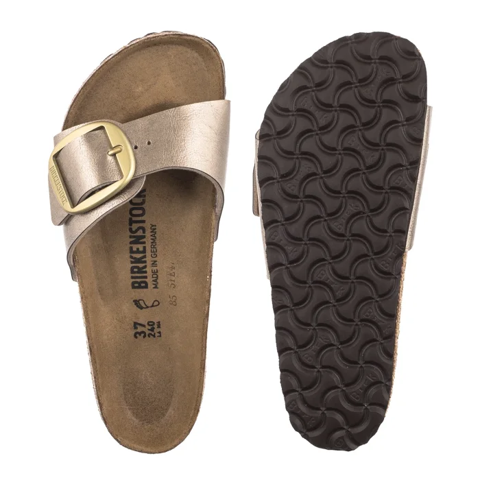 Klapki Birkenstock Madrid Big Buckle Graceful Taupe 1016236 Eco Leather – zdjęcie 5