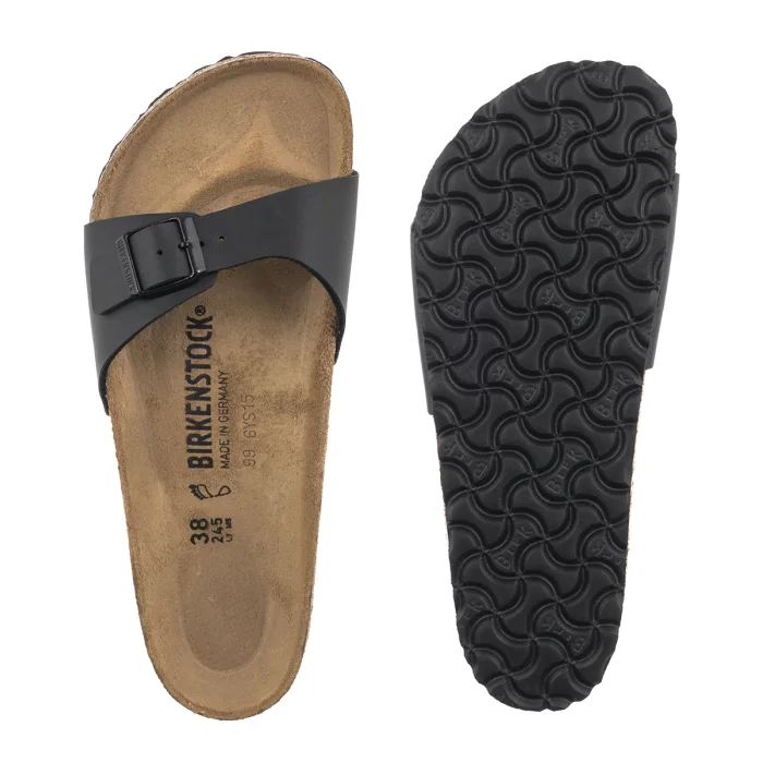 Klapki Birkenstock Madrid BS Black 0040791 Eco Leather – zdjęcie 5